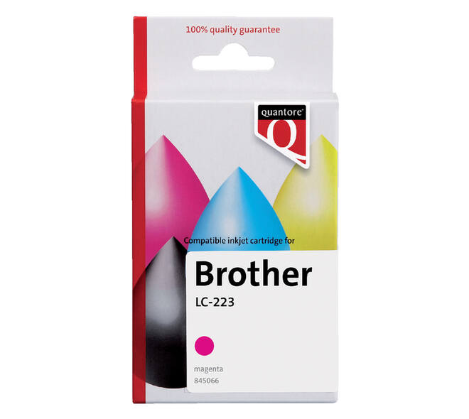 Inktcartridge Quantore alternatief tbv Brother LC-223 rood