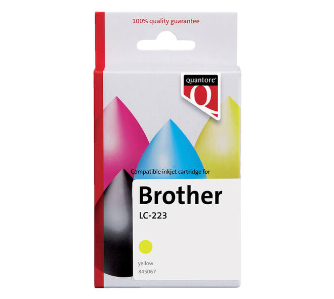 Inktcartridge Quantore alternatief tbv Brother LC-223 geel
