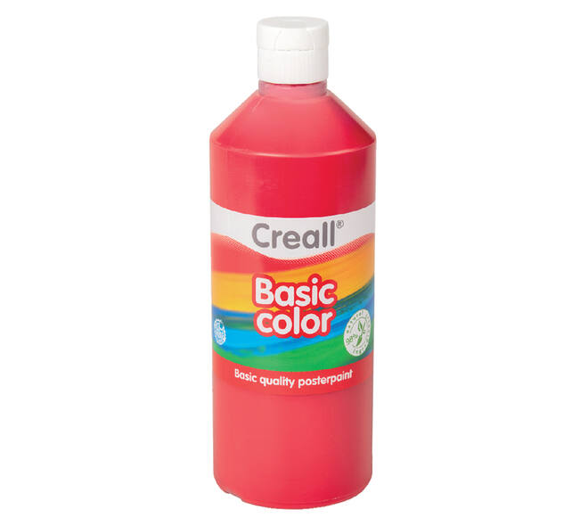 Plakkaatverf Creall basic donkerrood 500ml