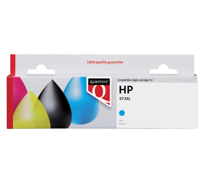 Inktcartridge Quantore alternatief tbv HP F6T81AE 973X blauw