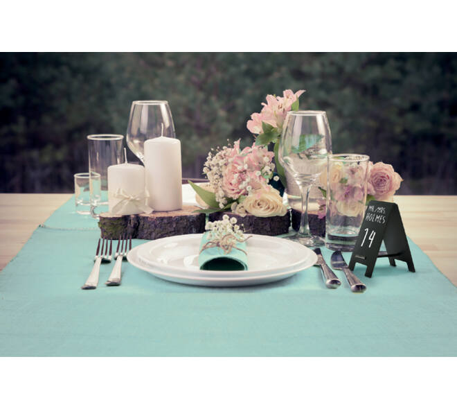 Krijtbord securit mini tafel set 5 stuks zwart