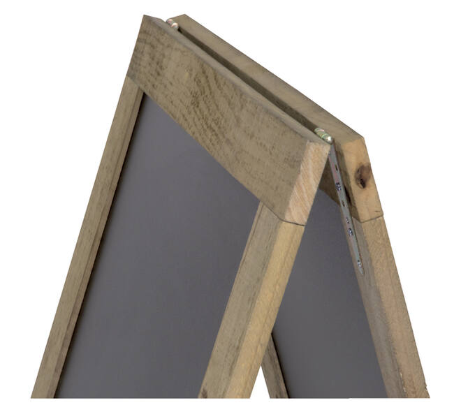 Stoepbord Securit 720x1310x40mm steigerhout