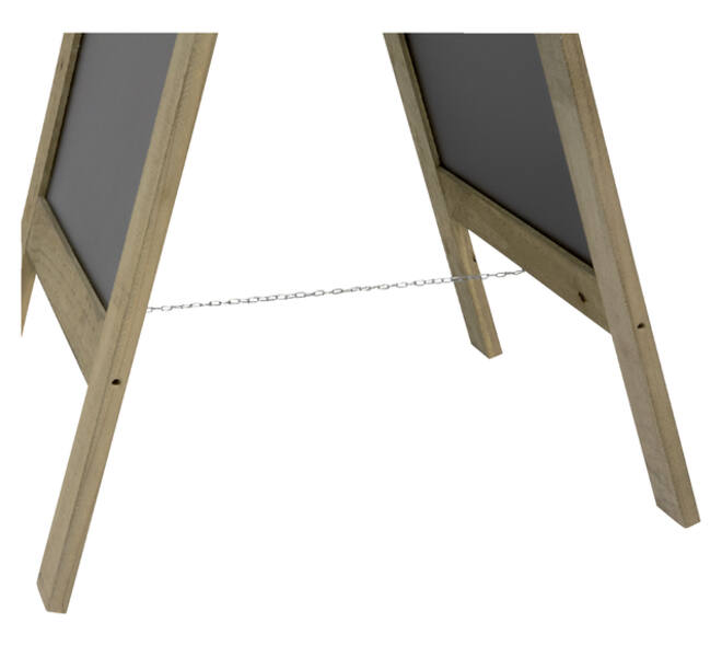 Stoepbord Securit 720x1310x40mm steigerhout