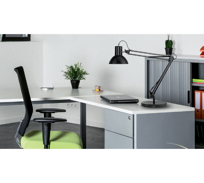 Bureaulamp Unilux Success 66 led tafelklem zwart