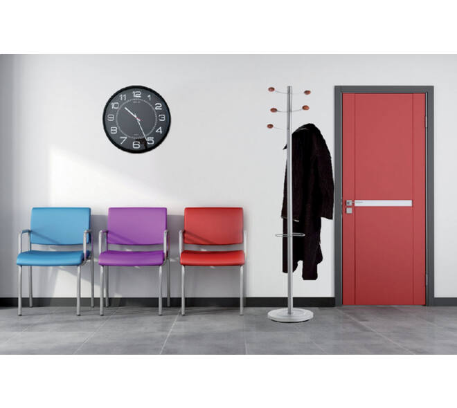 Wandklok Unilux Mega Ø 57.5cm zwart