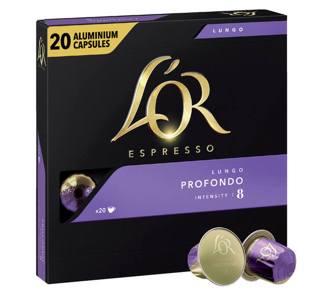 Koffiecups L'Or espresso Lungo Profondo 20 stuks