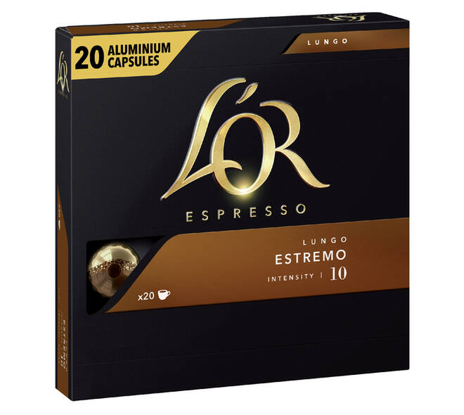 Koffiecups L'Or espresso Lungo Estremo 20 stuks