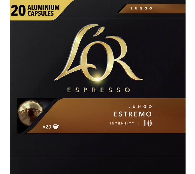 Koffiecups L'Or espresso Lungo Estremo 20 stuks