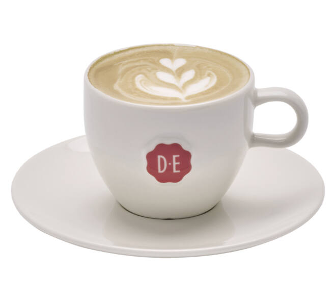 Kopje Douwe Egberts cappuccino 180ml wit 12 stuks