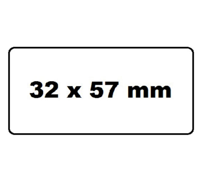 Labeletiket Quantore 11354 57mmx32mm adres wit 1000 stuks