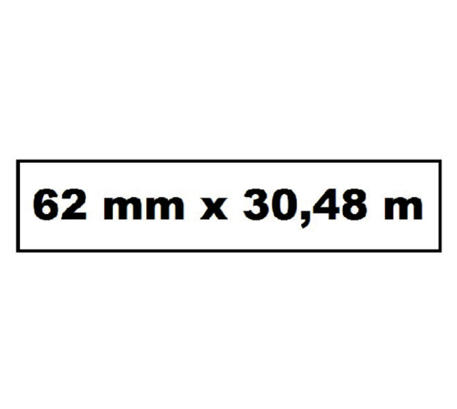 Labeletiket Quantore DK-22205 doorlopend 62mm 1 rol á 30m wit
