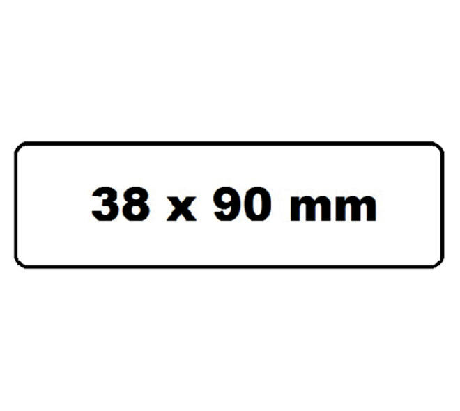 Labeletiket Quantore DK-11208 38x90mm adres wit 400 stuks