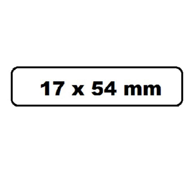 Labeletiket Quantore DK-11204 17x54mm wit 400 stuks