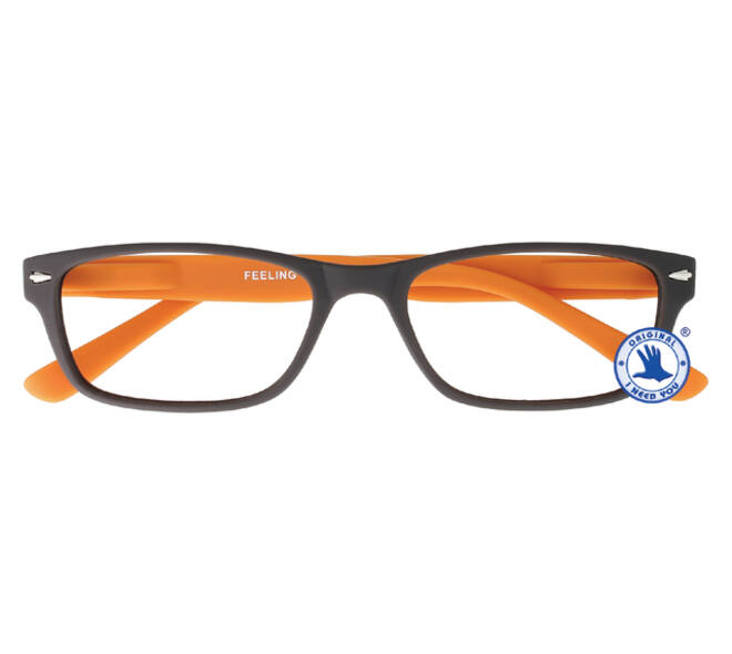 Leesbril I Need You +1.00 dpt Feeling bruin-oranje
