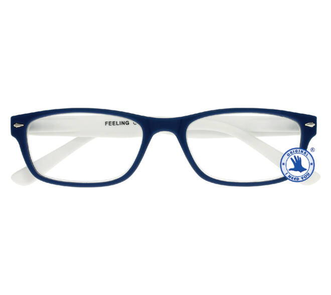 Leesbril I Need You +2.50 dpt Feeling blauw-wit
