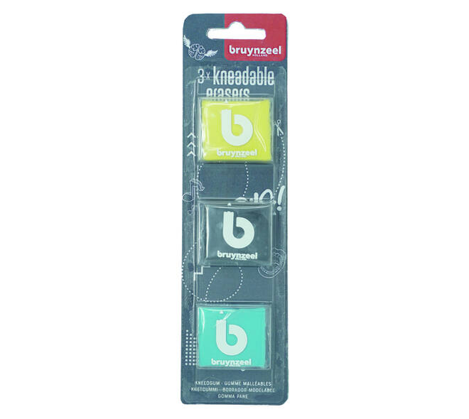 Kneedgum Bruynzeel Teens set à 3 kleuren