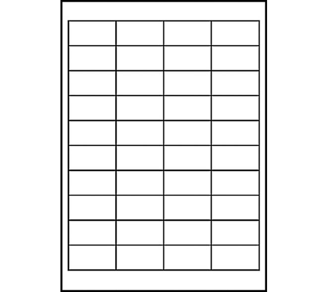 Etiket Avery 3657 48.5x25.4mm wit 4000 stuks