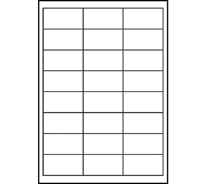 Etiket Avery 3658 64.6x33.8mm wit 4800 stuks