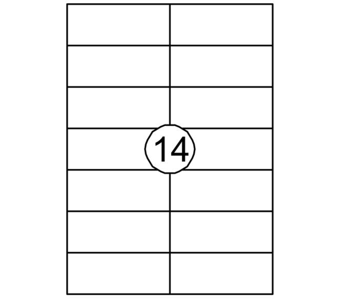 Etiket Quantore 105x42.4mm 1400 stuks