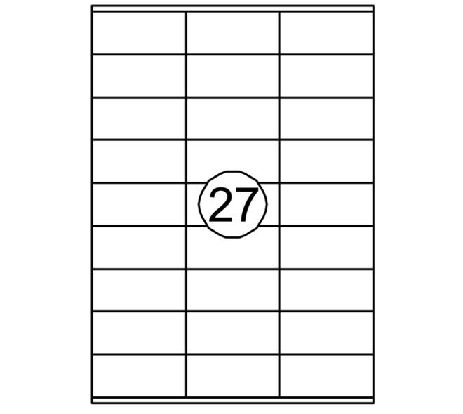 Etiket Quantore 70x32mm 2700stuks