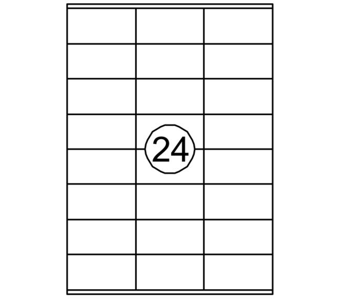 Etiket Quantore 70x36mm 2400 stuks