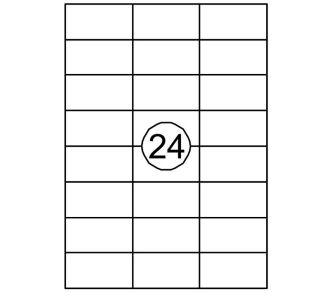 Etiket Quantore 70X37mm 360 stuks