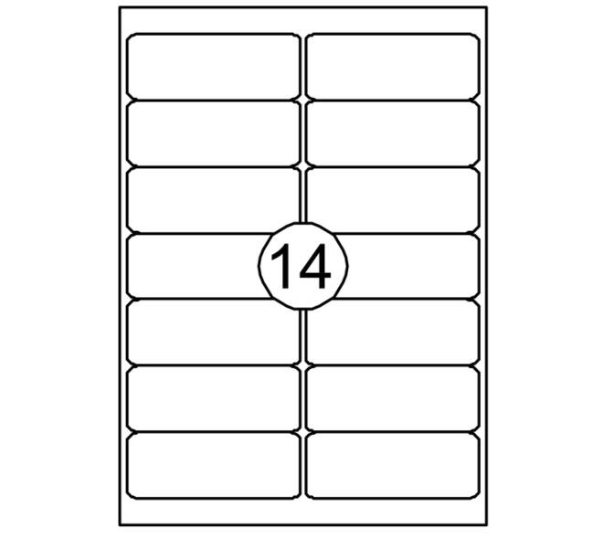 Etiket Quantore 99.1X38.1mm 210 stuks