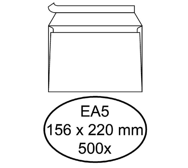 Envelop Quantore bank EA5 156x220mm zelfklevend wit 500 stuks