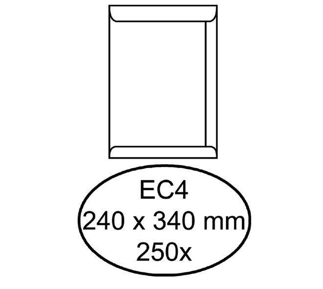 Envelop Quantore akte EC4 240x340mm wit 250 stuks
