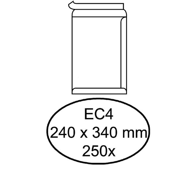 Envelop Quantore akte EC4 240x340mm zelfklevend wit 250 stuks