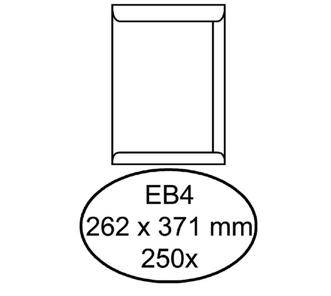 Envelop Quantore akte EB4 262x371mm wit 250 stuks