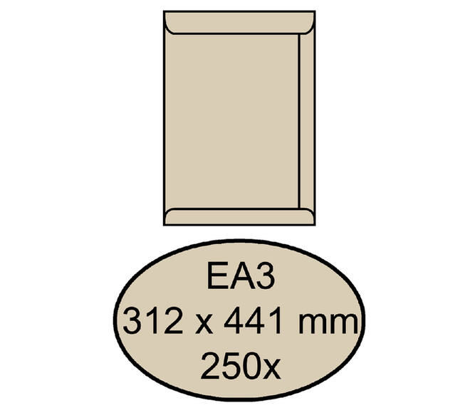 Envelop Quantore akte EA3 312x441mm cremekraft 250 stuks