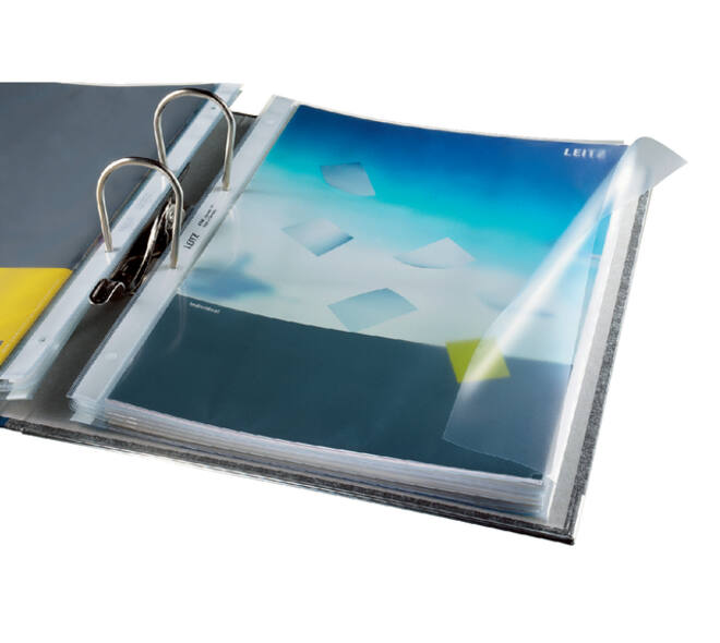 Showtas Leitz Premium met klep copy safe 0.13mm PP A4 transparant 50 stuks