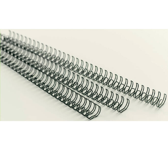 Draadrug GBC 12.5mm 34-rings A4 zilver 100 stuks