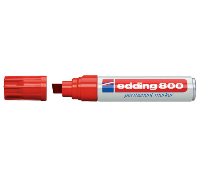 Viltstift edding 800 schuin 4-12mm rood