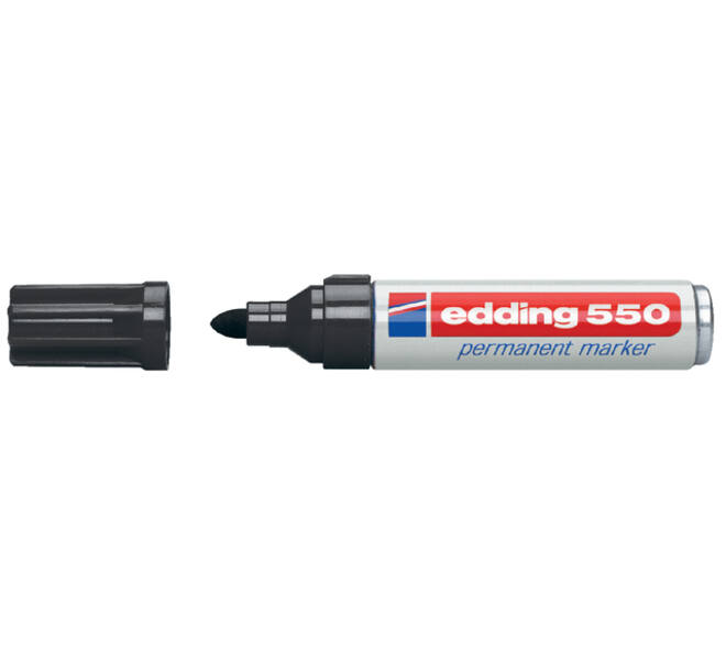 Viltstift edding 550 rond 3-4mm zwart
