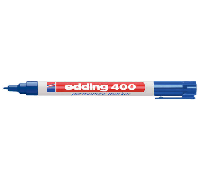 Viltstift edding 400 rond 1mm blauw