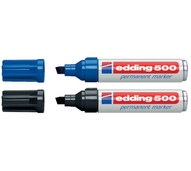 Viltstift edding 500 schuin  2-7mm assorti doos à 10 stuks