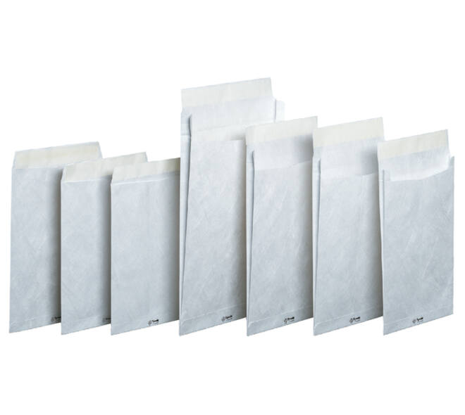 Envelop Tyvek akte EB4 262x371mm 54gr wit doos à 100 stuks