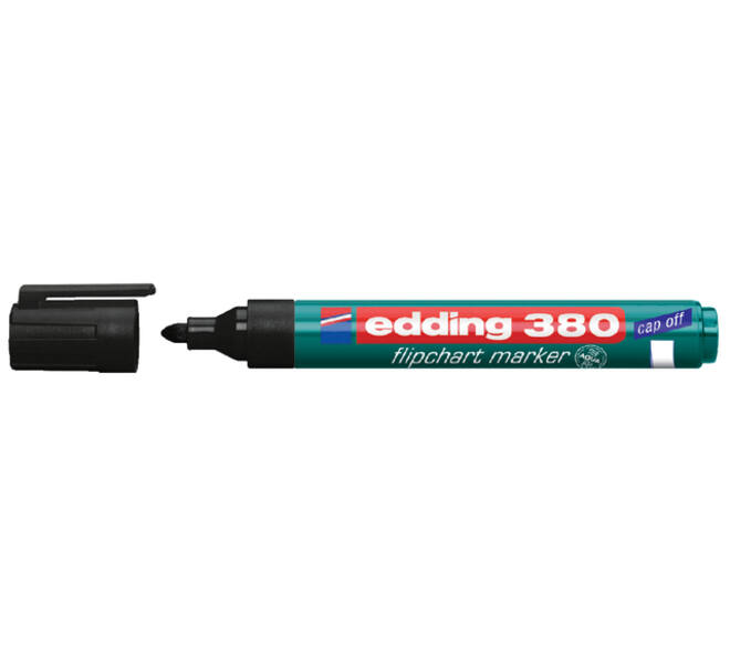 Viltstift edding 380 flipover rond 1.5-3mm zwart
