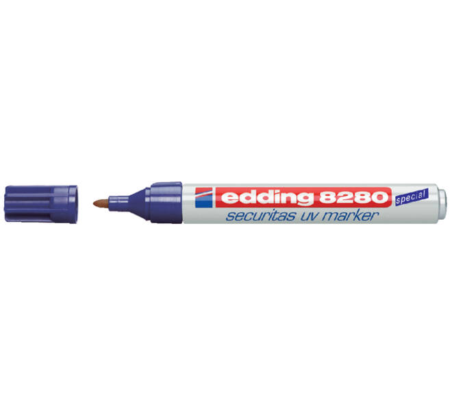 Viltstift edding 8280 onzichtbaar rond 1.5-3mm UV blister à 1 stuk