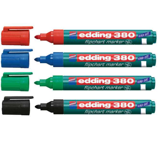 Viltstift edding 380 flipover rond 1.5-3mm blauw