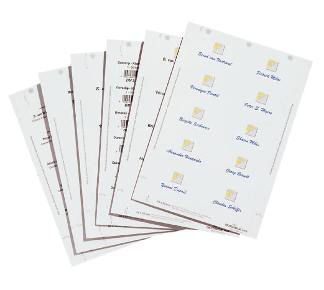 Badgekaart Durable 1455 bedrukbaar 54x90mm 200 stuks