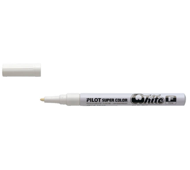 Viltstift PILOT Super Color lakmarker fijn wit