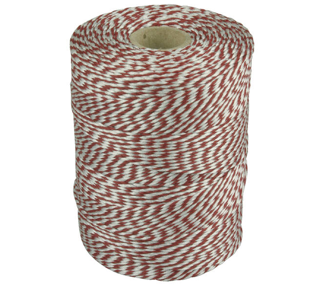Touw Muller katoen 180 meter rood/wit