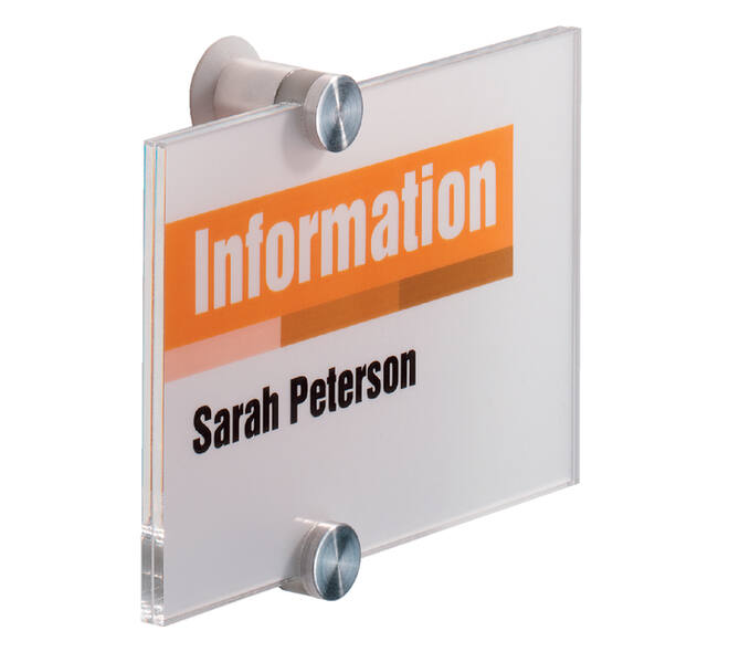 Deurbordje Durable crystal sign 4821 148x105mm
