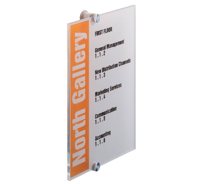 Deurbordje Durable crystal sign 4825 210x297mm