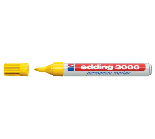 Viltstift edding 3000 rond 1.5-3mm geel