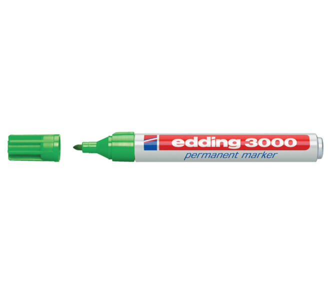 Viltstift edding 3000 rond 1.5-3mm lichtgroen