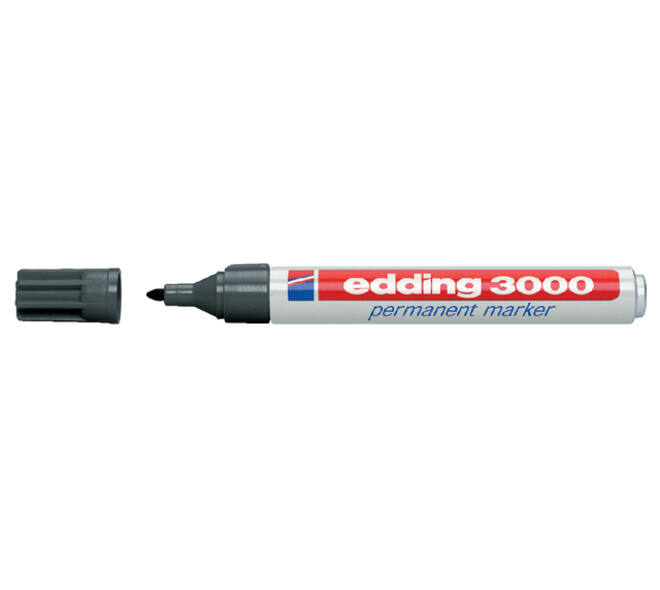 Viltstift edding 3000 rond 1.5-3mm grijs